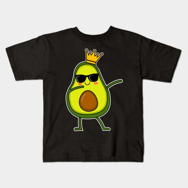 Cute Dabbing Avocado For Boys Kids Dab Dance Gift Kids T-Shirt by HCMGift